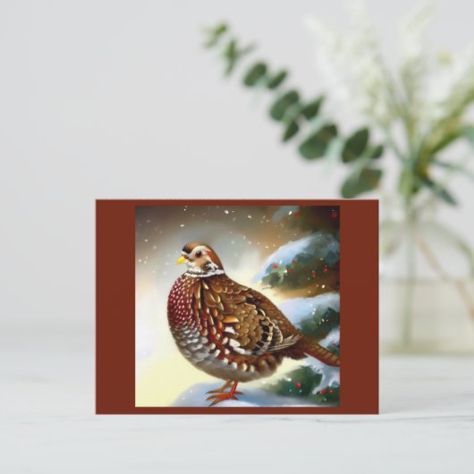 Weihnachtsfeier 1 feiertagspostkarte (Stehend Vorderseite)