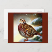 Weihnachtsfeier 1 feiertagspostkarte (Vorne/Hinten)