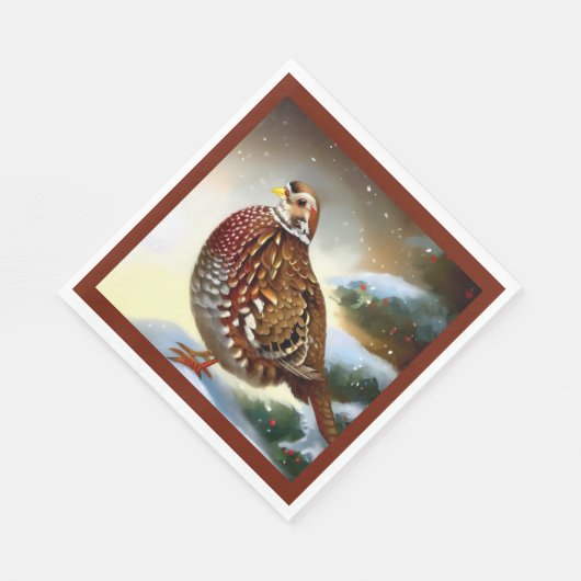 Weihnachtsfeier 1 serviette (Ecke)