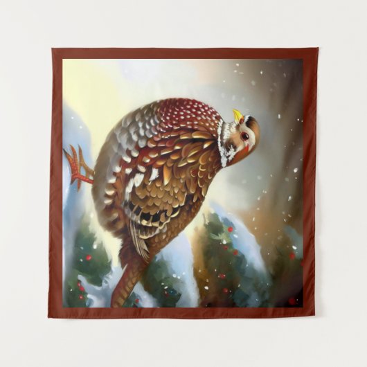 Weihnachtsfeier 1 wandteppich (Vorderseite (Horizontal))