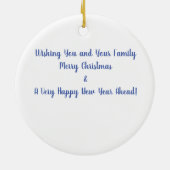 Weihnachtsfeier 2024 Keramik Ornament (Hinten)