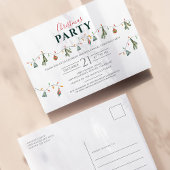 Weihnachtsfeier 2025 Moderne Rustikale Moderne Einladungspostkarte