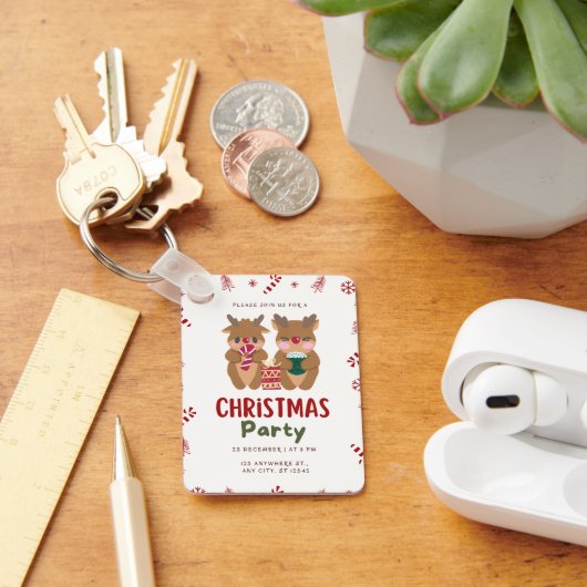 Weihnachtsfeier 25 Dezember Um 20.00 Schlüsselanhä Schlüsselanhänger (Schreibtisch)