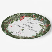 Weihnachtsfeier 2 pappteller (Schrägansicht)