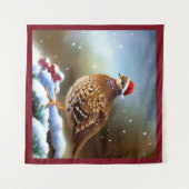 Weihnachtsfeier 2 wandteppich (Vorderseite (Horizontal))