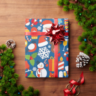 Weihnachtsfeier 30"x45"Wrapping Paper Geschenkpapier