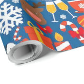 Weihnachtsfeier 30"x45"Wrapping Paper Geschenkpapier (Rolleneckpunkt)