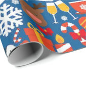Weihnachtsfeier 30"x6"Wrapping Paper Geschenkpapier (Rolleneckpunkt)
