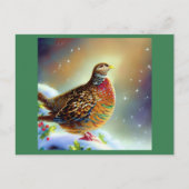 Weihnachtsfeier 3 feiertagspostkarte (Vorderseite)