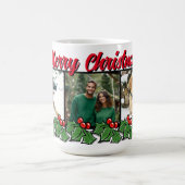 Weihnachtsfeier 3 Foto personalisieren Kaffeetasse (Mittel)