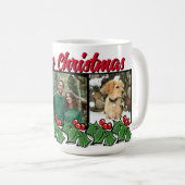 Weihnachtsfeier 3 Foto personalisieren Kaffeetasse (VorderseiteRechts)