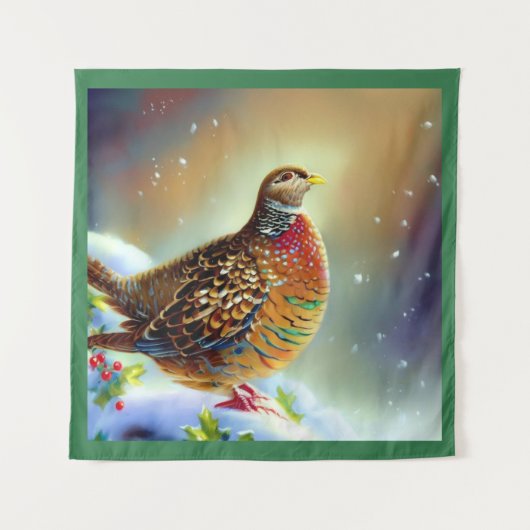 Weihnachtsfeier 3 wandteppich (Vorderseite)