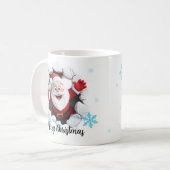 Weihnachtsfeier 3D-Tasse Kaffeetasse (Vorderseite Links)