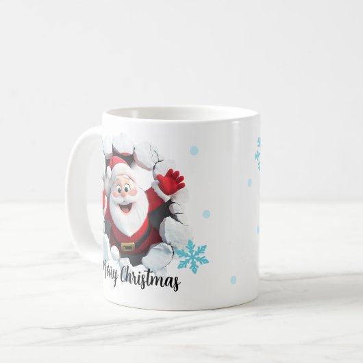 Weihnachtsfeier 3D-Tasse Kaffeetasse (Vorderseite Links)