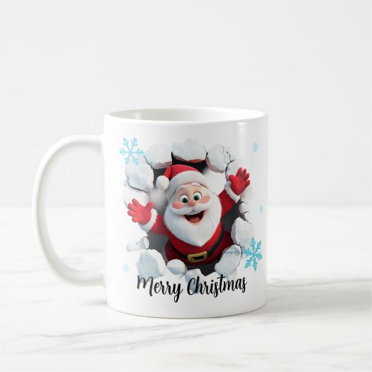 Weihnachtsfeier 3D-Tasse Kaffeetasse (Links)