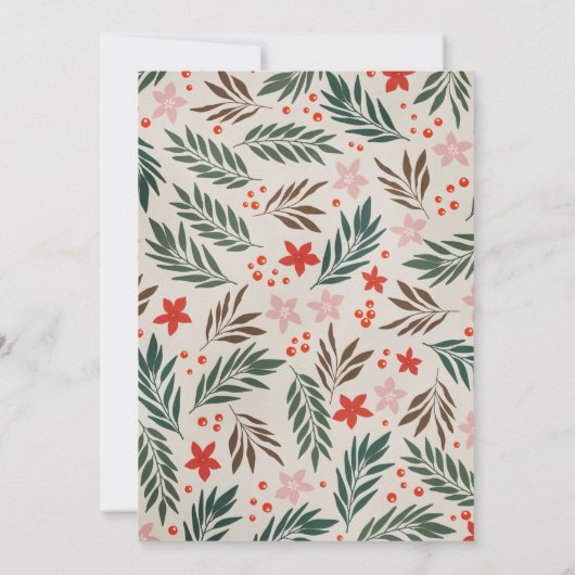 Weihnachtsfeier 50. Geburtstagsparty Einladung (Rückseite)