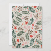 Weihnachtsfeier 90. Geburtstagsparty Einladung (Rückseite)