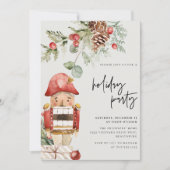 Weihnachtsfeier Abendessen Moderner Nutcracker Einladung (Vorderseite)