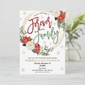 Weihnachtsfeier Adoption Einladung (Stehend Vorderseite)