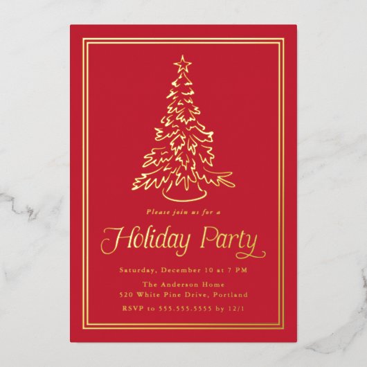 Weihnachtsfeier an der Roten Grenze Folieneinladung (Vorderseite)