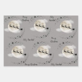 Weihnachtsfeier an Weihnachten Geschenkpapier Set (Vorderseite 3)