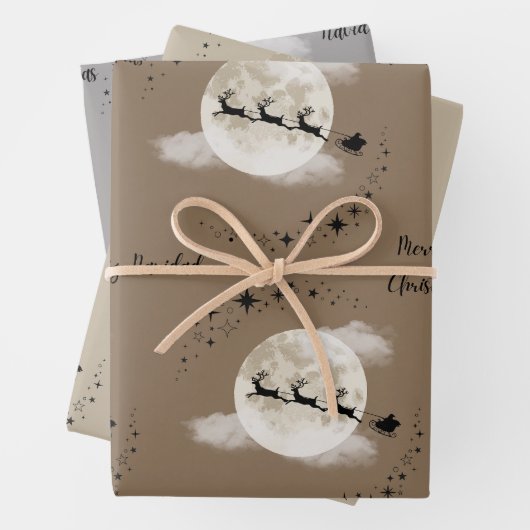 Weihnachtsfeier an Weihnachten Geschenkpapier Set (Beispiel)