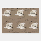 Weihnachtsfeier an Weihnachten Geschenkpapier Set (Vorderseite)