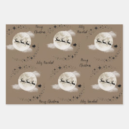 Weihnachtsfeier an Weihnachten Geschenkpapier Set