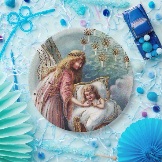 Weihnachtsfeier Angel Holiday Party Pappteller (Party)