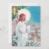 Weihnachtsfeier Angel verleihen Stimmung Mitteilungskarte (Vorderseite)