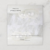 Weihnachtsfeier | Angepasste geklappte Daten Platzkarte (Außenseite Aufgefaltet)