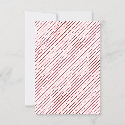 Weihnachtsfeier | Aquarellfarbenes UAWG mit Essens RSVP Karte (Rückseite)