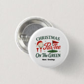 Weihnachtsfeier auf dem Grün Lustiger Golf Weihnac Button (Vorne & Hinten)