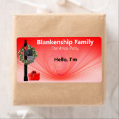 Weihnachtsfeier auf der Mailbox-Markierung für den (Insitu)