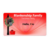 Weihnachtsfeier auf der Mailbox-Markierung für den (Vorne)