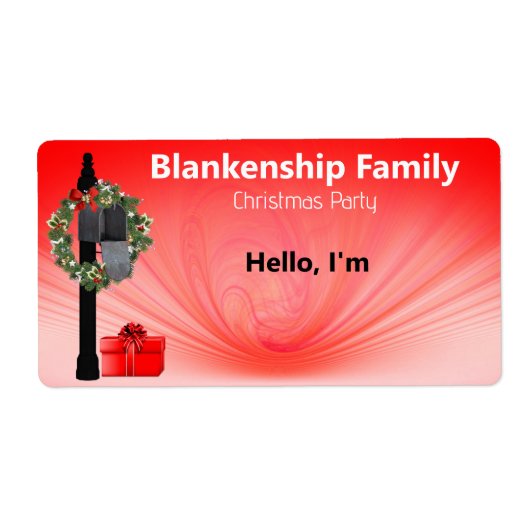 Weihnachtsfeier auf der Mailbox-Markierung für den (Vorne)