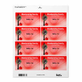 Weihnachtsfeier auf der Mailbox-Markierung für den (Vorne)