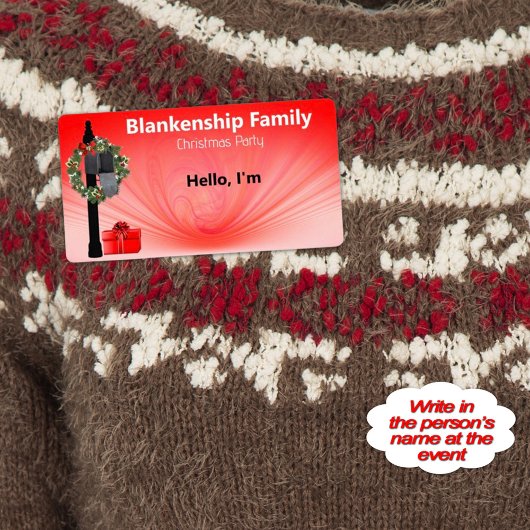 Weihnachtsfeier auf der Mailbox-Markierung für den