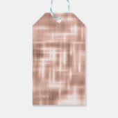 Weihnachtsfeier auf Sparkle Rose Gold Geschenkanhänger (Rückseite)