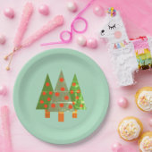 Weihnachtsfeier auf Tellern des Grünbuchs Pappteller (Party)