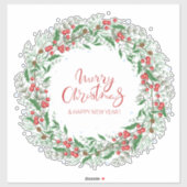 Weihnachtsfeier Aufkleber (Blatt)