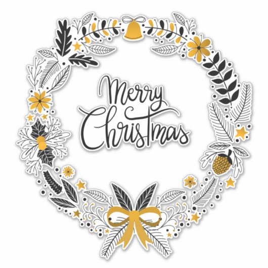 Weihnachtsfeier Aufkleber (Vorderseite)