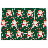 Weihnachtsfeier Baseball Große Geschenktüte (Rückseite)