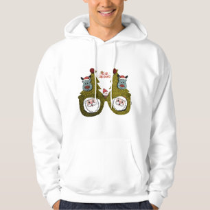 Weihnachtsfeier Baum Brille Hoodie