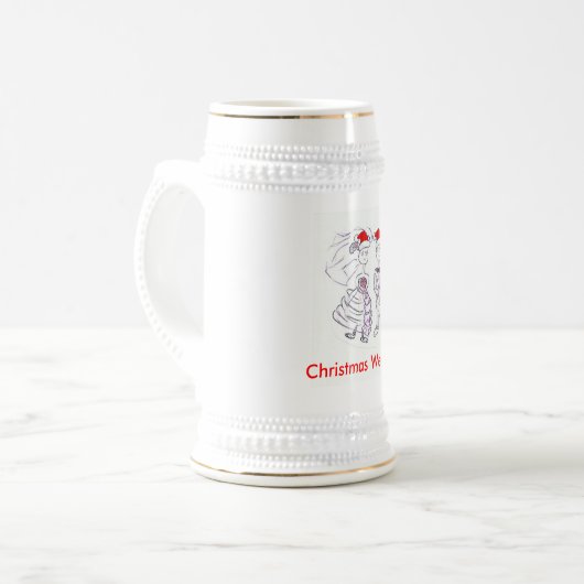 Weihnachtsfeier Bierglas (Vorderseite Links)