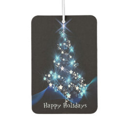 Weihnachtsfeier Blaue Baum Glänzend Schwarz Elegan Autolufterfrischer
