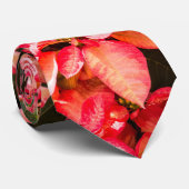 Weihnachtsfeier Blume Poinsettia Krawatte (Gerollt)