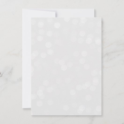 Weihnachtsfeier Bokeh Lights Elegante Einladung (Rückseite)