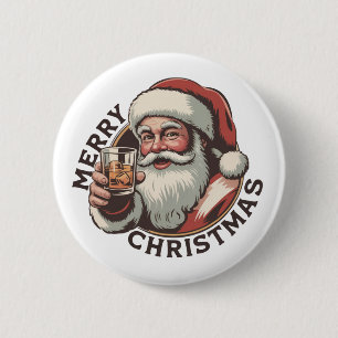 Weihnachtsfeier Bourbon-Party Whisky-Liebhaber  Button