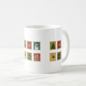 Weihnachtsfeier Briefmarke Kaffeetasse (VorderseiteRechts)